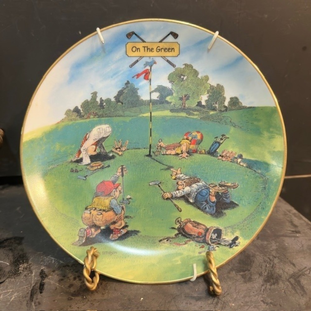 Gary Patterson Danbury Mint On The‎ Green The Joys of Golf Collector Plate A3434